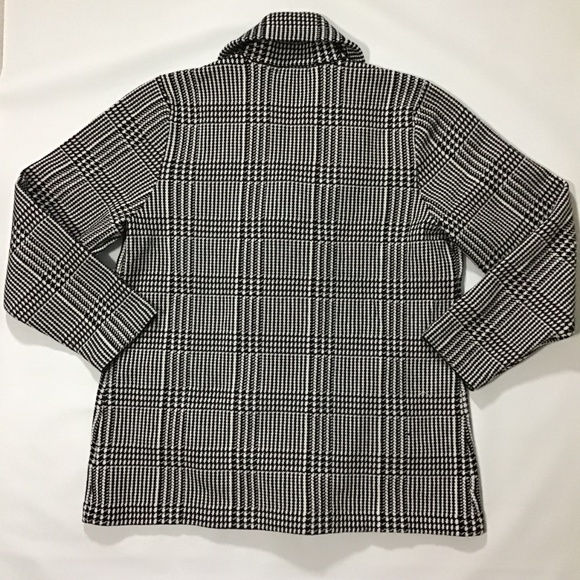 CHAPS Plaid Double Breasted Sweater Jacket NWT - Picture 5 of 8